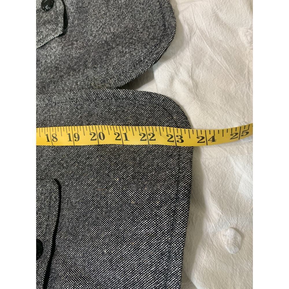 TALBOTS Womens Gray Blazer Size 8 Petite All Season Wool Blend Career Suiting - Picture 4 of 9